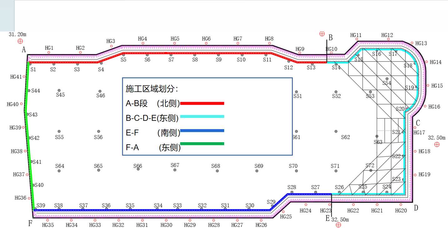 信阳师河区基坑支护设计